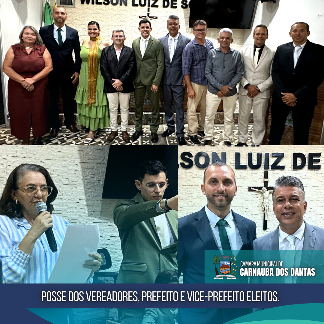 POSSE DOS VEREADORES, PREFEITO E VICE-PREFEITO ELEITOS!